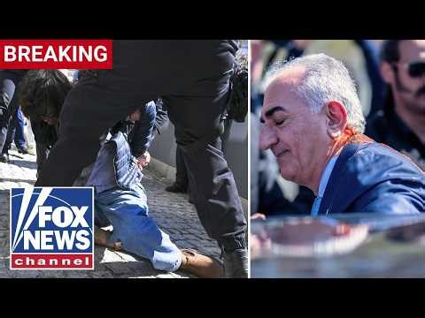 BREAKING: Exiled Iranian prince splashed with unknown substance