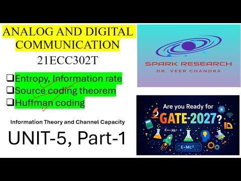 Information Theory and Channel Capacity UNIT-5, Part-1 /// ANALOG AND DIGITAL COMMUNICATION