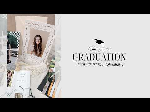 2026 Graduation Announcements & Grad Party Invitations #graduation #zazzlemade #graduation2026