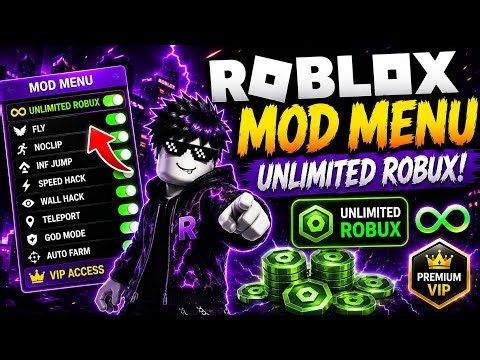 Roblox mod menu | Unlimited robux | Walk hack | @lunarix