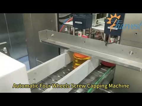 Boost Your Bottling Line Speed: Efficient Double-Headed Four-Wheel Capping Machine for Various Sizes