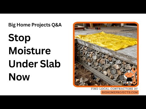 Four Inch Capillary Break Guide Vapor Retarder Placement