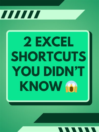 2 Excel shortcuts you didn't know existed 😱 Most people are still doing these things manually without realizing there is a faster way. Link in bio for my free 26 Excel Shortcuts Cheat Sheet ⚡ #excel #exceltips #careertok #worksmarternotharder #exceltricks