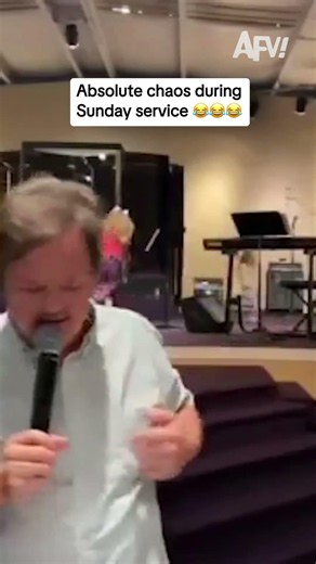 Absolute chaos during Sunday service 😂😂😂