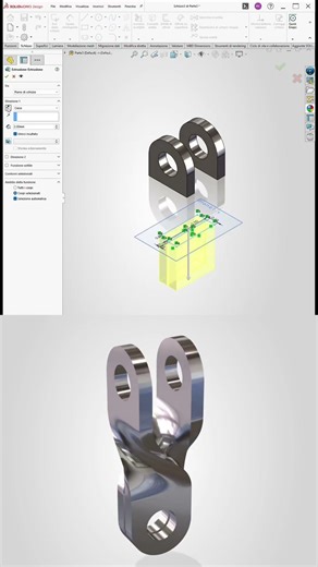 Solidworks tutorial pro version || Twisted part design in solidworks 2025 #solidworks #viral #cad