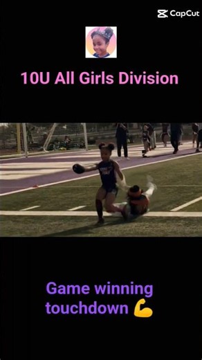 Girls Flag Football Incredible Touchdown catch. elite