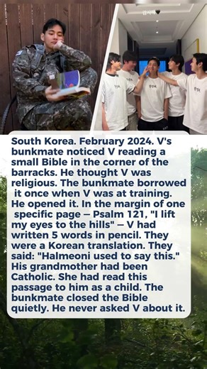What V Wrote in the Margin of His Military Bible Will Wreck You
