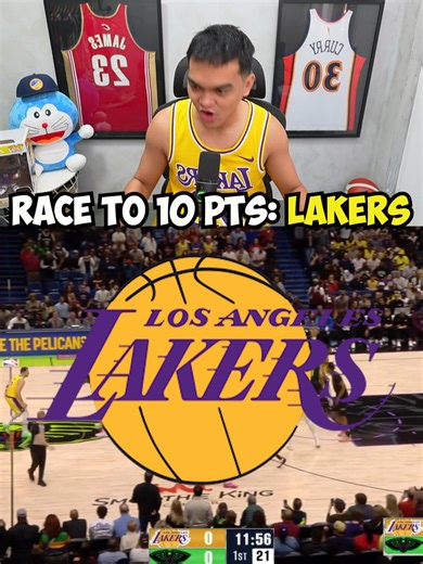 Lakers vs Pelicans: Race to 10 Points Highlights