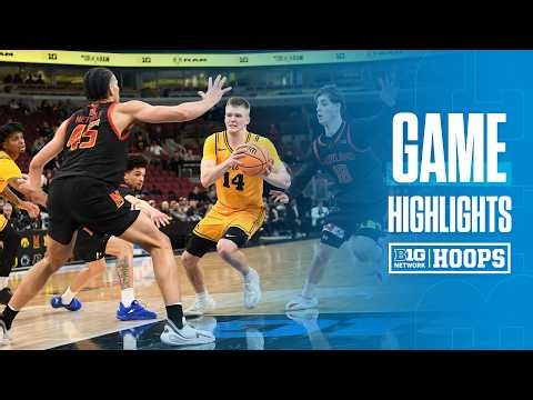 Iowa vs. Maryland | HIGHLIGHTS | 2026 B1G Men's Basketball Tournament | 03/11/2026