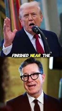 Trump Said He Was #1 — Colbert Exposed His Real Rank 😳🔥 #shorts