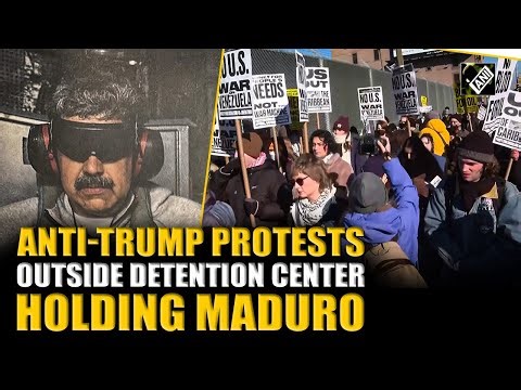 “No U.S. War on Venezuela” chants echo outside Brooklyn detention center where Maduro is being held