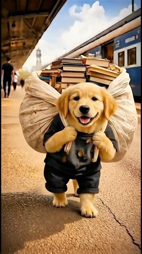 The puppy have no cash to buy books so, the rich man making fun of him🥺 #shorts #shortsvideo #viral