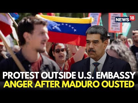 LIVE | Protests Erupt Outside U.S. Embassy in Madrid After Maduro Ousted in U.S. Strike | N18G
