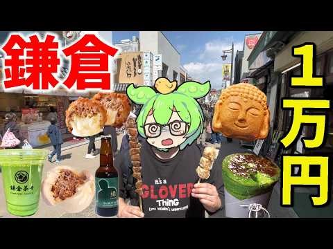 鎌倉「小町通り」のグルメ1万円食べ歩きするまで帰れません！【ずんだもん＆ゆっくり解説】
