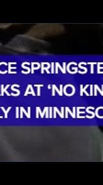 Bruce Springsteen speaks at 'No Kings' rally in Minnesota