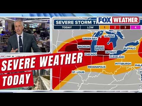 Severe Storm Threat Brewing Across The U.S.
