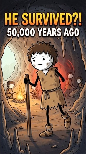 How did this injured Neanderthal survive 50,000 years ago? #archaeology #mystery #history #shorts