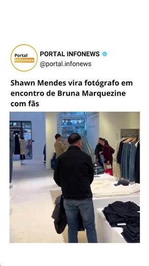 Shawn Mendes becomes photographer at Bruna Marquezine's meet-and-greet with fans #brunamarquezine