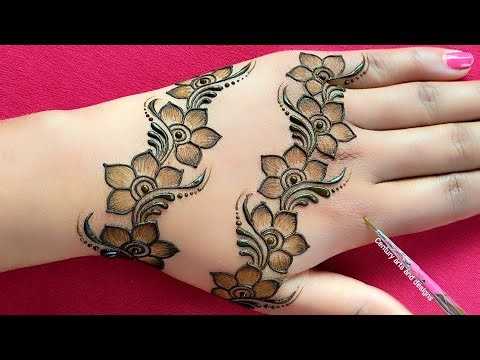 Easy stylish back hand mehndi | Latest mehndi design | Mehndi ka design | mehndi design |mehndi