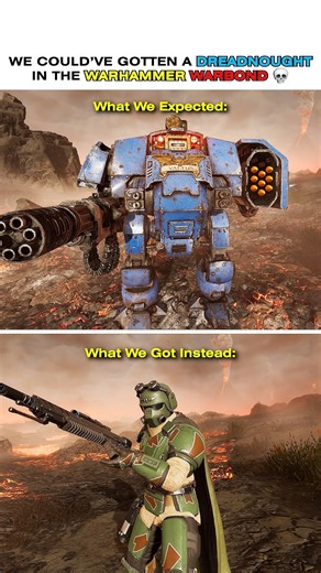 WE COULD’VE GOTTEN A DREADNOUGHT IN THE WARHAMMER WARBOND 💀 #helldivers2