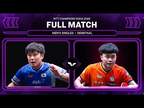 FULL MATCH | Tomokazu Harimoto vs Lin Yun-Ju | MS SF | WTT Champions Doha 2026