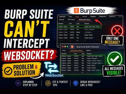 Why Burp Suite Can't Intercept WebSocket Traffic | Fix WebSocket Interception & Missing WS Messages