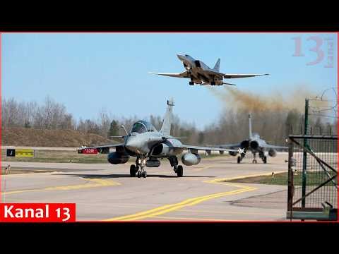 NATO intercepts Russian bombers and fighter jets flying over the Baltic Sea