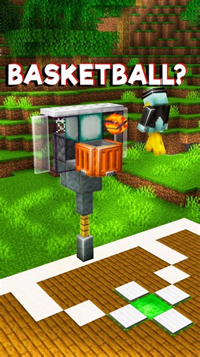 Minecraft Working Basketball Ring....🤔 (Payphone) #minecraft #shorts