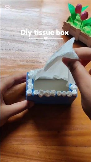 How to Make tissue box at home😱#diy #craft #fyp #diycraft #shorts