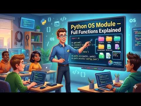 OS Module in Python Tutorial | Learn OS Module Functions in One Video
