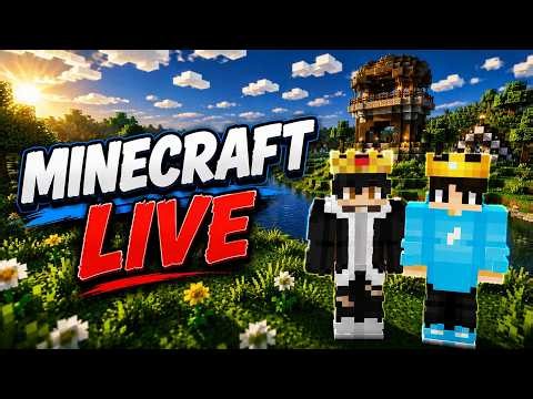 SURVIVAL MULTIPLAYER WORLD DAY 2 IN MINECRAFT | MINECRAFT LIVE