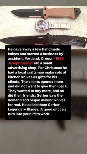 A Gift of Knives. Now Gerber. 🎄