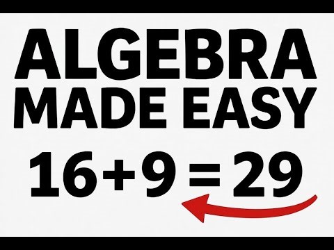 Algebra for Beginners | Step-by-Step Explanation #totorial #linearequations #learnalgebra