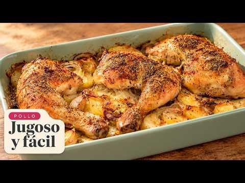 🍗 ¡El secreto de un POLLO ASADO con Patatas increíblemente JUGOSO! 😋