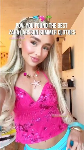 POV: You Found The Best Zara Larsson Summer Clothes 🐬💖