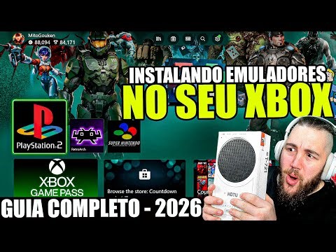 instalando EMULADORES no XBOX SERIES e XBOX ONE - GUIA DEV MODE, RETROARCH e PS2
