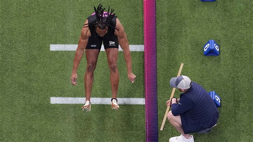 Julian Neal Gets Air On Broad, Vertical Jumps At 2026 Combine