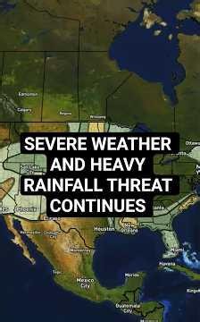 Severe Weather and Heavy Rain Threats Continue for the rest of the week. #weather