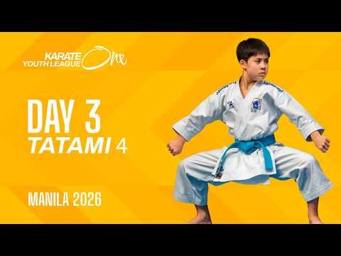 LIVE 🔴 Karate One Youth League Manila 2026 | Day 3 – Tatami 4