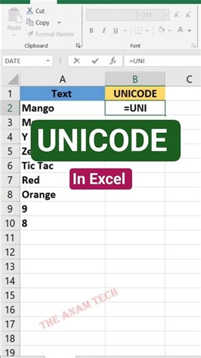 UNICODE In Excel #excel #exceltips #exceltutorial #exceltricks #shorts #trending #unicode #ytshorts