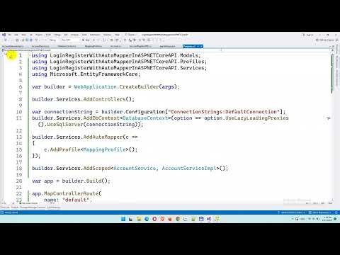 Login, SignUp, Change Profile with AutoMapper in Entity Framework Core and ASP.NET Core API - Part 1