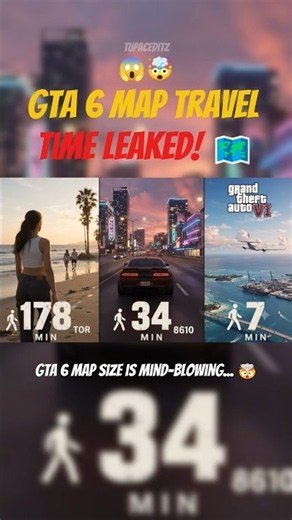 GTA 6 Leak Reveals HUGE Travel Map Details!🤯🚨