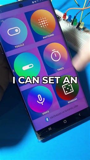 Wireless LED Control via Android & ESP32!