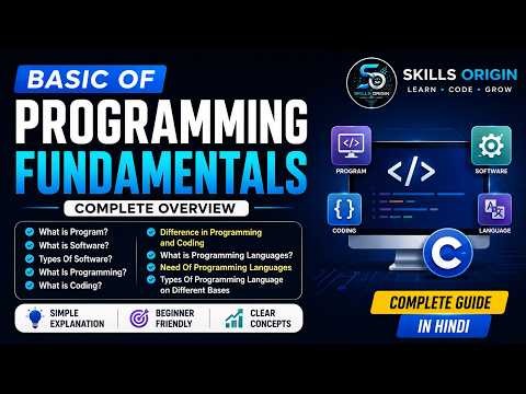 Before Learning Any Programming Language, Watch This! | Programming Fundamentals | Skills Origin