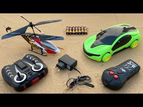 New RemoteControl RC Flying Helicopter with Rechargeable Light Car and Airplane Unboxing & Testing😍