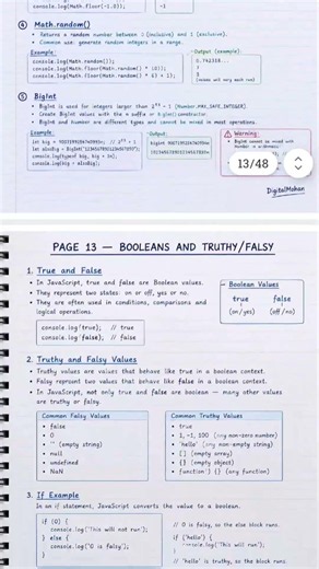 🚀 JAVASCRIPT COMPLETE NOTES #JavaScript #JavaScriptNotes #JavaScriptPDF #JavaScriptTutorial