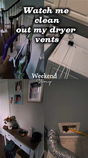 Cleaning My Dryer Vent With an 8FT Kit! #DIY #HomeMaintenance #Shorts