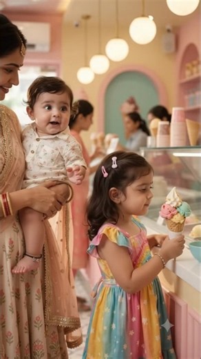 Mumma Ice Cleam! 🍦😂 | #Shorts #Ai baby#Ai Little Kids Meme