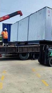 Masterful Container Unloading with Forklift & Crane | Logistics in Action