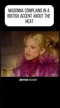 Madonna complains in a british accent about the heat, April 2003#fyp #madonna #celebrityinterview